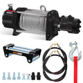 HEASOME Hydraulic Winch for Heavy Loads 15000lbs / 2/5" X 78ft Steel Rope Winch