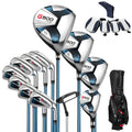 HEASOME 14-Piece Golf Club Set, Right Hand Golf Clubs for Men, Complete Golf Clubs with Driver, Irons, Putter and Stand Bag for Outdoor Golf