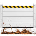 HEASOME Heavy Duty Aluminum Flood Barrier Door Panel Reusable Water Stopper Dam for Garage and Home Outdoor Entrance Flood Prevention