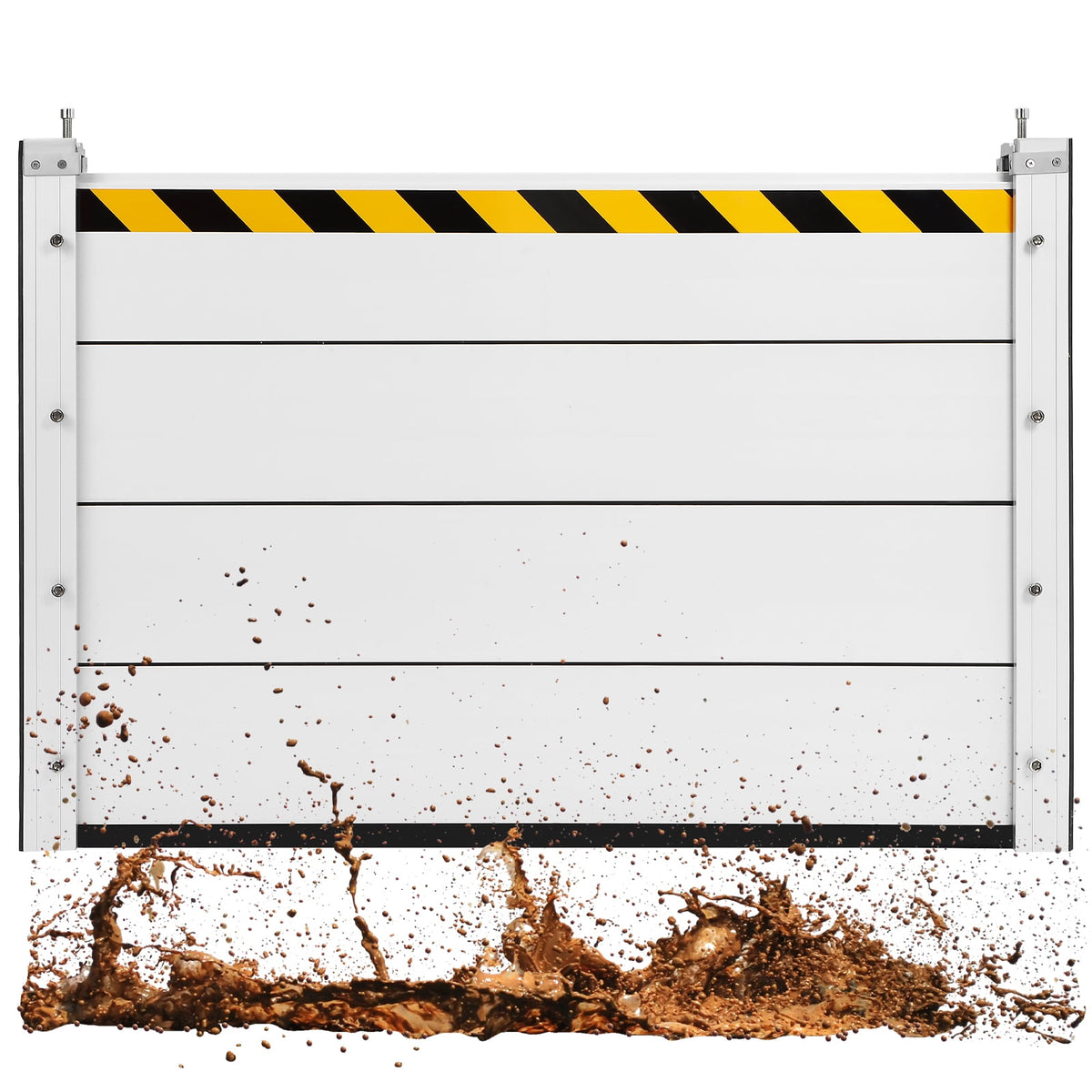 HEASOME Heavy Duty Aluminum Flood Barrier Door Panel Reusable Water Stopper Dam for Garage and Home Outdoor Entrance Flood Prevention