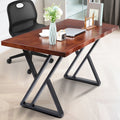 HEASOME Solid Wood Farmhouse Computer Desk Rustic Wooden Study Writing Table Multi Function Workstation for Bedroom Home Office & Decor