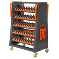 HEASOME Cnc Tool Organizer with Wheels 100-capacity Heavy Duty Utility Cart 10 Layer Metal Rolling Cart for Garage and Shop Storage Automotive Service