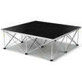 HEASOME 4'x4' Heavy Duty Aluminum Alloy Legs Non- Deck Platform with 1543lbs Capacity for Band, Church, DJ, Wedding Events