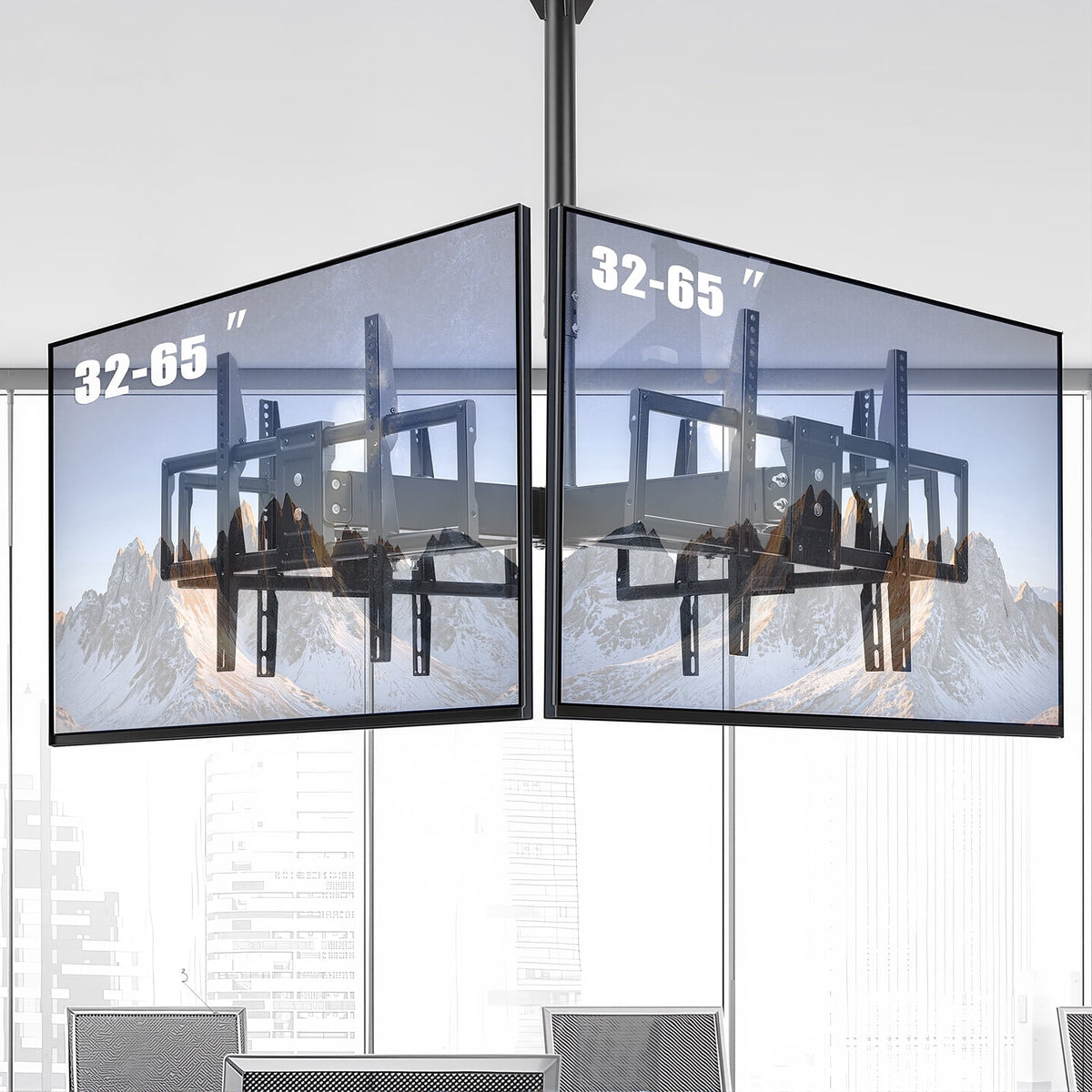 HEASOME Ceiling Tv Mount for 32-65 Inch 360¡ã Swivel Hanging Adjustable Ceiling Mount Tv Bracket