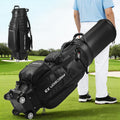HEASOME Golf Travel Bag with 4 Wheels, Retractable Hard Cover Golf Cart Bag, 8-Way Divider Golf Club Bag for Airlines Waterproof (Holds 13 Clubs)
