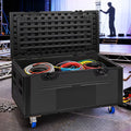 HEASOME Mobile 1102 Lbs Capacity Cable Transport Case with Casters 44.4 X 25.5 X 22.4" Rolling for Dj Equipment and Wire Storage